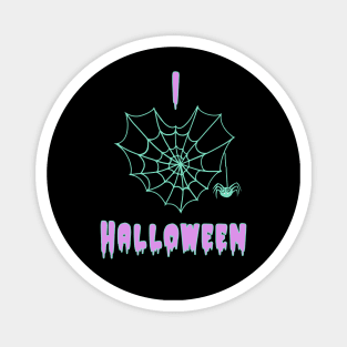 I Heart Halloween Spider Web pastel goth Magnet